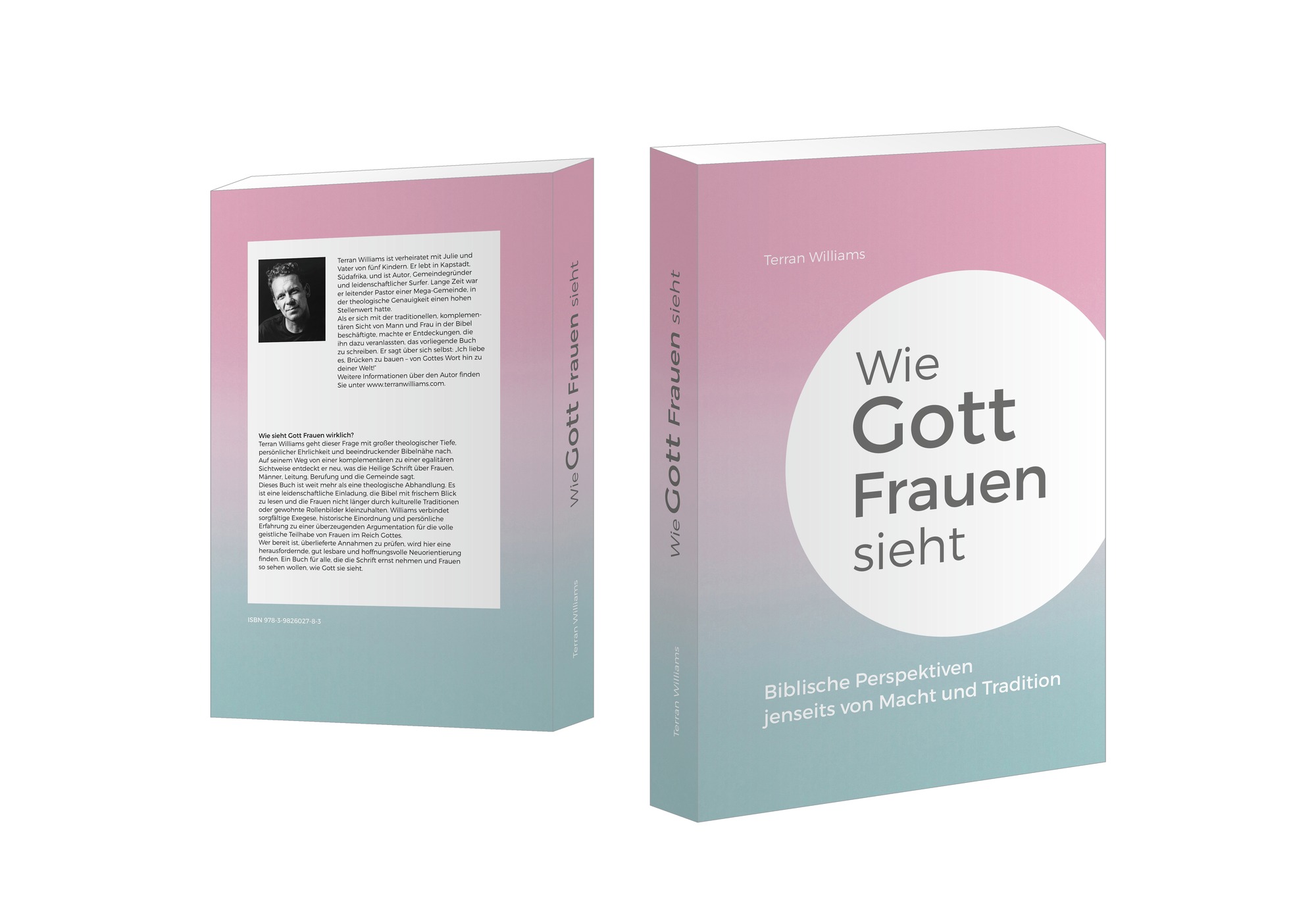 Das Buch »Wie Gott Frauen sieht« von Terran Williams – Vorder- und Rückseite